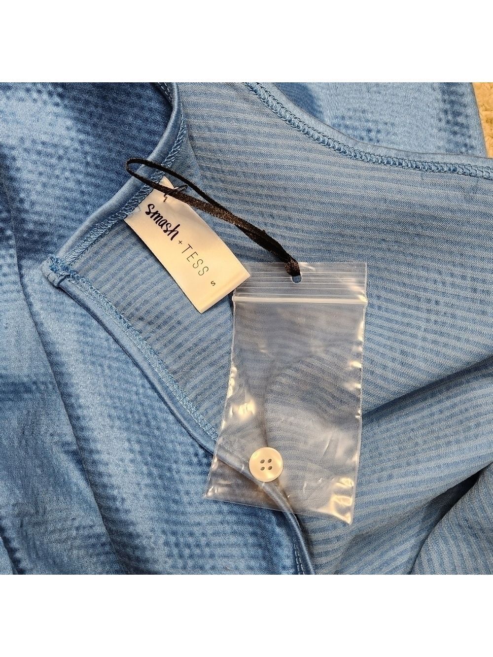 Smash + Tess Bubbly Blue Universal Shorty Romper Size S NWOT - Picture 10 of 14